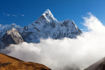 Papier Peint photo autocollant Ama Dablam mount Ama Dablam, Nepalese himalayas mountains