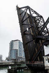 Historical bascule bridge in San Francisco