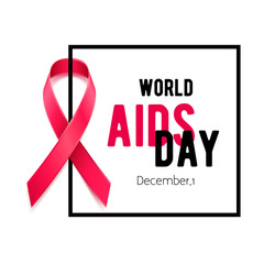 World aids day background.