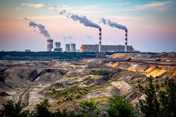 Brown Coal Mine and Power Station in Belchatow