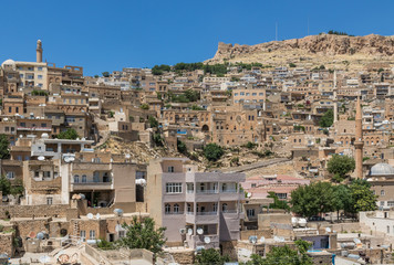 Fototapeta na wymiar Mardin, Turkey - an amazing mix of cultures and heritages, Mardin is a treasure, with its narrow alleys, its churches, mosques and madrassas. Here in particular a look of the Old Town