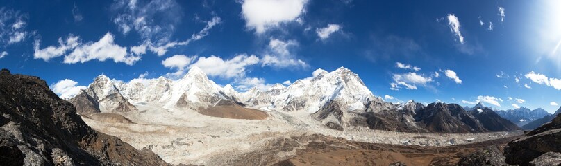 Fototapeta na wymiar Everest Kala Patthar Nuptse Nepal Himalayas mountains