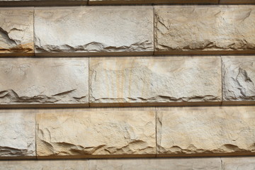 Braune Sansteinmauer