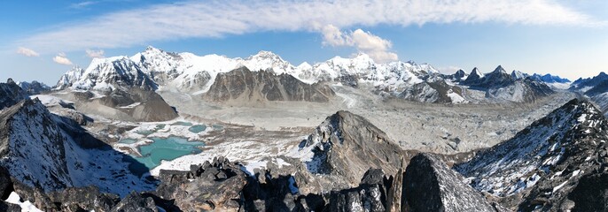 Mount Cho Oyu, Nepal himalayas mountains panorama