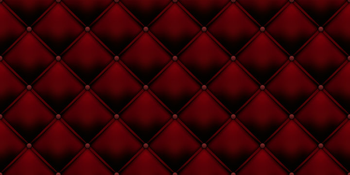 Royal red vintage leather upholstery leather background with buttons  pattern. Vector luxury red velvet background with button texture seamless  pattern Stock Vector | Adobe Stock