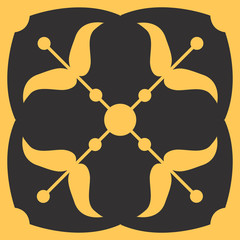 Royal heraldic ornament, gray and gold, seamless pattern, wallpaper background.