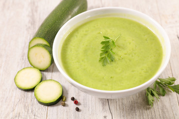 zucchini soup bowl