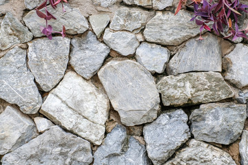 Stone wall texture background with space can use for design, Abstract background concept.