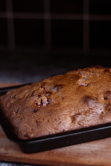 Homemade traditional sweet berry tart pie with. Rustic style and natural light.