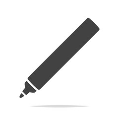 Marker pen icon vector isolated