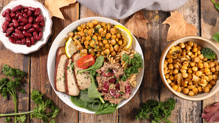 mixed vegetarian bowl