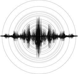 Earthquake. Richter Earthquake Magnitude Scale. Vector