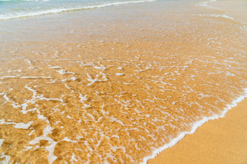 Soft Ocean Waves On Beach
