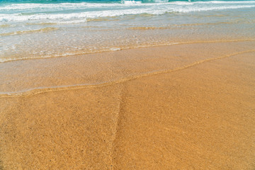 Soft Ocean Waves On Beach