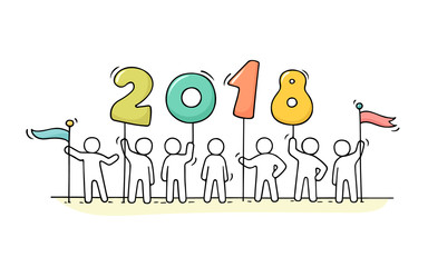 2018 Happy New Year background