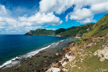 Rolling hills of Basco, Batanes of the Philippines