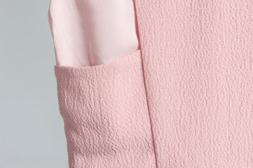 Pink girl clothes fabric detail close-up illustration
