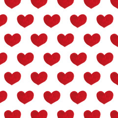Vector Red Hearts Pattern