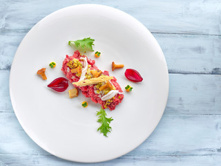 Tatar - polish traditional raw minced beef