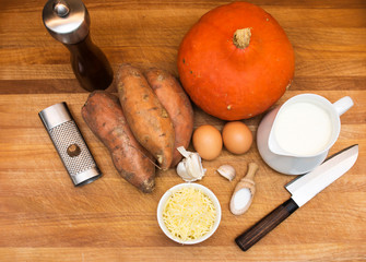 Kuerbis-Kartoffel-Gratin