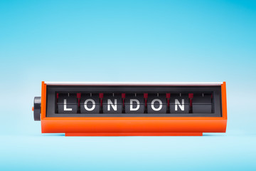 Fototapeta premium London text on flip board