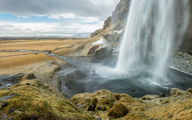 Iceland waterfall