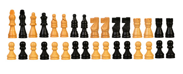 Chessmen Isolated on White