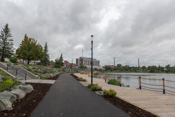 bicycle path in a public park