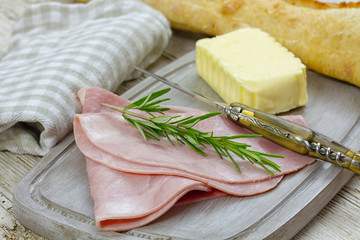 Ham slices