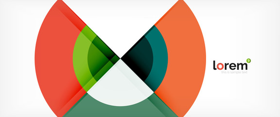 Obraz premium Circle abstract background, geometric modern design template