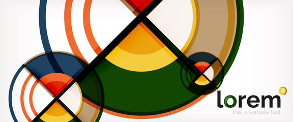 Vector abstract colorful circles background
