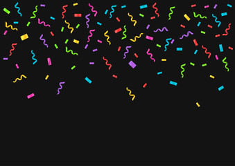 Colorful confetti background