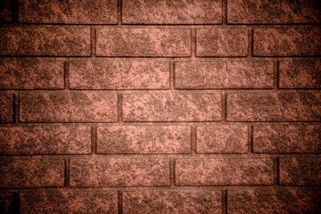 background of dark orange brick laid horizontally 