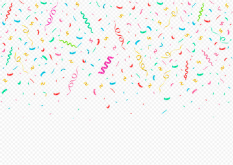Colorful confetti background