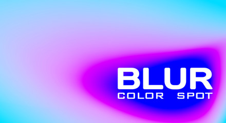 Blue color spot with mauve gradient on aqua blue background. Colorful vector pattern