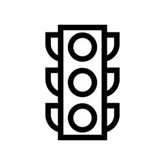 Traffic light icon vector