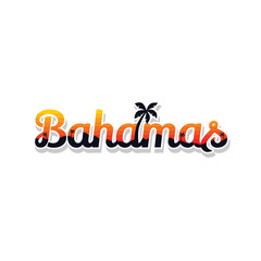 bahamas summer holidays beach sign symbol