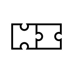 Puzzle icon vector