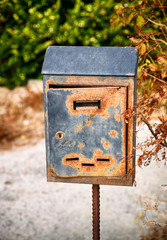 Old rusty mailbox