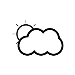 Cloud sun icon