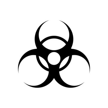 Biohazard icon vector