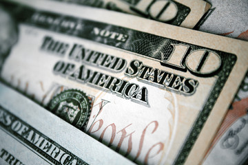 Detail View of American Dollars