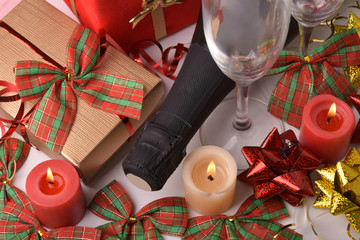 Champagne and gift