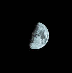 High definition image of the half moon
