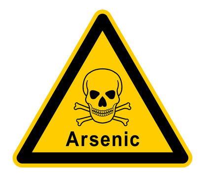 wso390 WarnSchildOrange - english - warning sign - Arsenic: skull and bones - xxl g6765