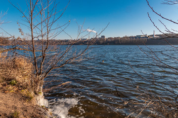 Yachenskoye reservoir. Kaluga region. Kaluga. Russia. Autumn