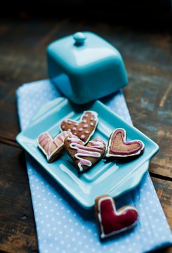 A gingerbread heart