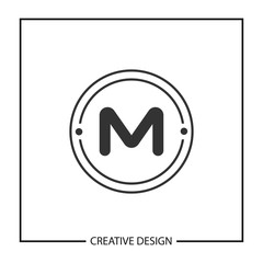 Initial Letter M logo template vector design