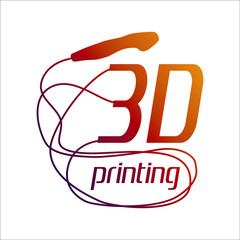 vector logo 3D printing and 3D pens