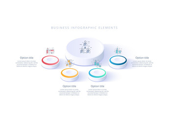 Four Step Infographic Layout